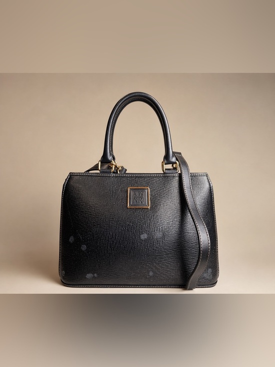 Nina Ricci Handbags - 🖤 Nina Ricci Black Vintage Textured Leather Top Handle Crossbody Structured Bag